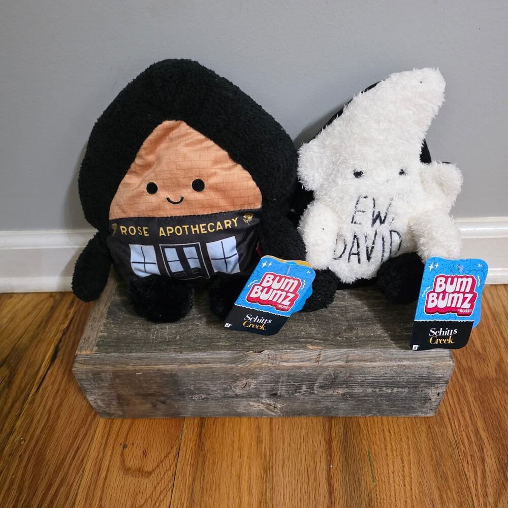 NWT Bum Bumz Schitt's Creek Plush Set of 2 Characters
